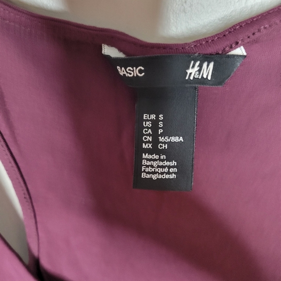 H&M Burgundy Slip Dress Size Small - Picture 2 of 5